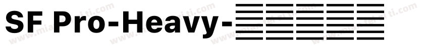SF Pro-Heavy字体转换